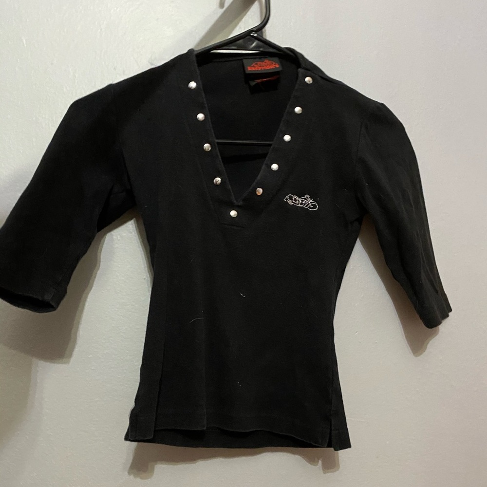 Easy Riders, Small, Black, Crop Top.